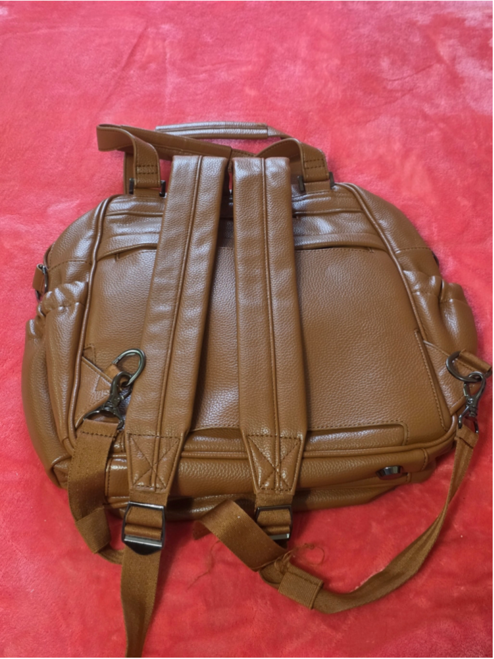 Lug Mini Puddle Jumper Vegan Leather Convertible Tote Bag - Copper - Picture 2 of 6
